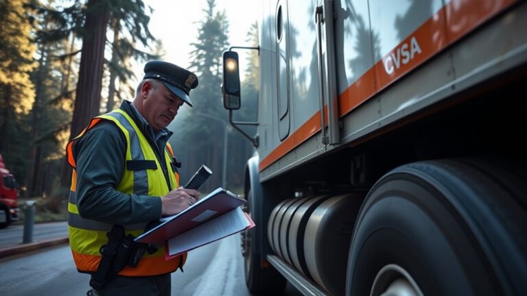 An image that shows CVSA Roadside Inspection Steps for CHP and Law Enforcement Officers in Northern California