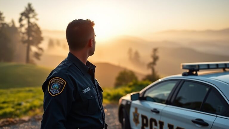 An image that shows law enforcement in Northern California